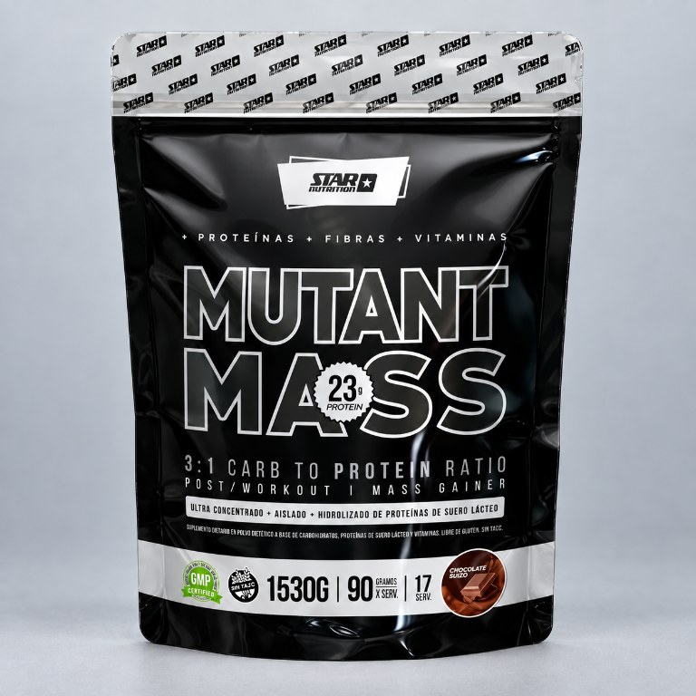STAR NUTR MUTANTMASS CHOCOLATE SUIZO X 1,5K Ganador de masa muscular. — vista 1