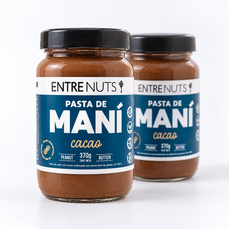 entrenuts Pasta de Mani Sabor Cacao 370 Grs — vista 2