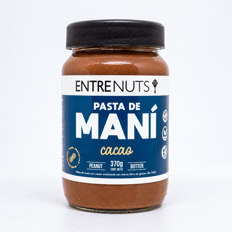 entrenuts Pasta de Mani Sabor Cacao 370 Grs — vista 1