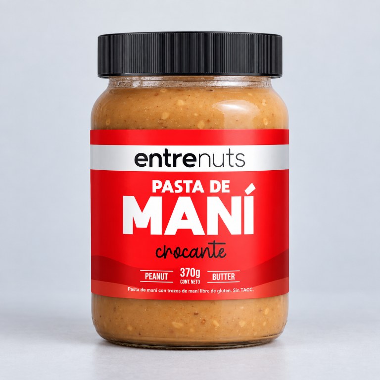entrenuts Pasta de Mani Sabor Natural + Crocante 370 Grs — vista 1