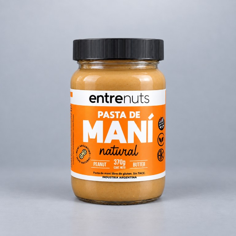 entrenuts Pasta de Mani Sabor Natural 370 Grs — vista 2