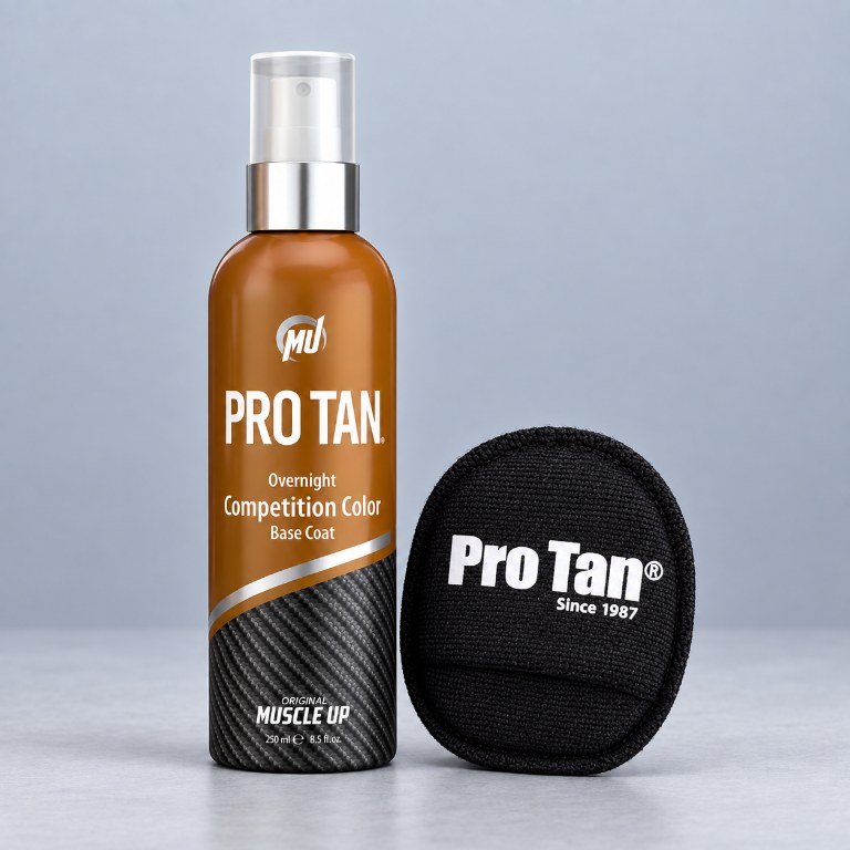 Frasco PROTAN de 250 ml con aplicador negro Pro Tan