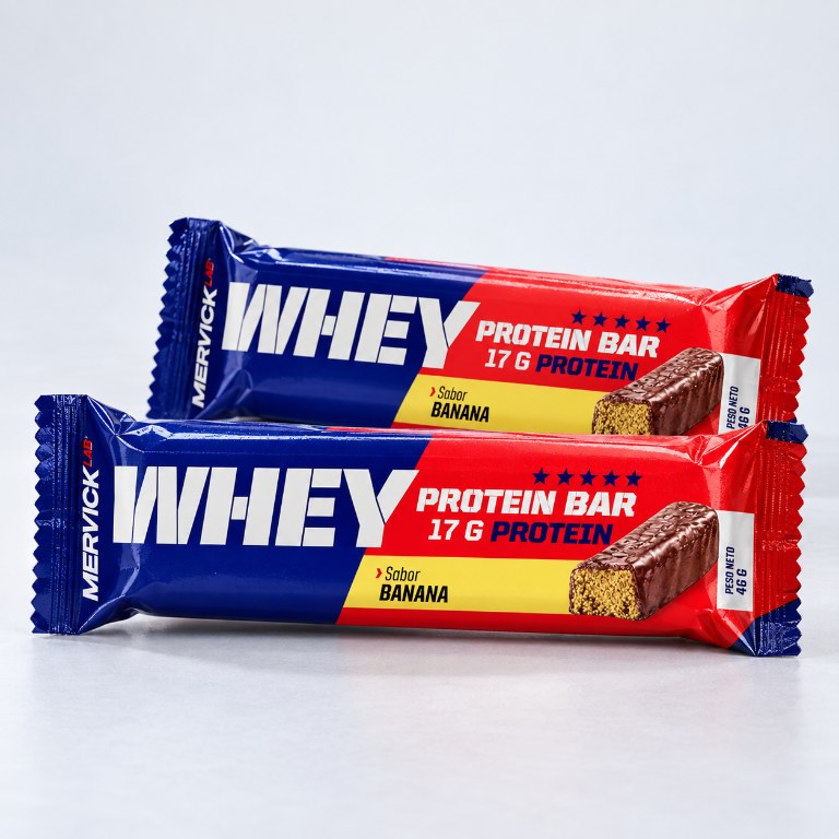 mervick WHEY PROTEIN BAR SABOR BANANA 46 GRS 35% PROTEIN — vista 2