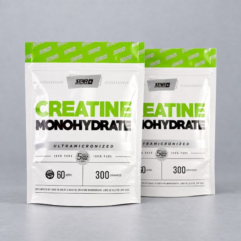 STAR NUTR CREATINA MONOHIDRATO EEUU X 300 GRS.DOYPACK SABOR/NEUTRA — vista 1