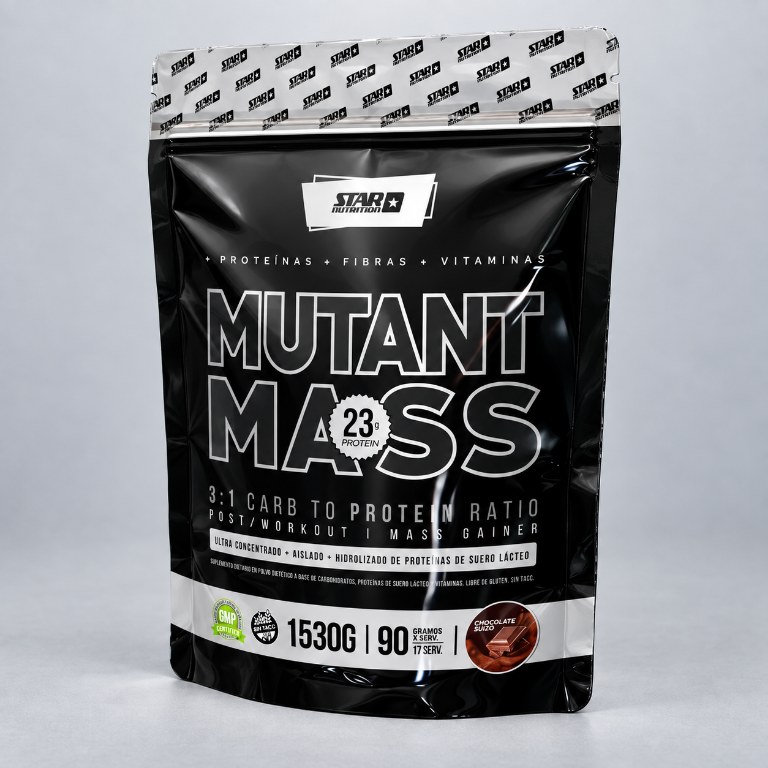 STAR NUTR MUTANTMASS CHOCOLATE SUIZO X 1,5K Ganador de masa muscular. — vista 3