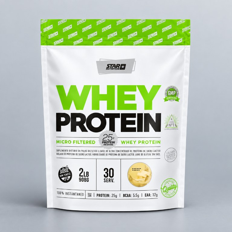 STAR NUTR WHEY PROTEIN BANAN X 2LB — vista 2