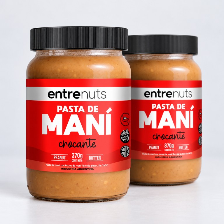 entrenuts Pasta de Mani Sabor Natural + Crocante 370 Grs — vista 2